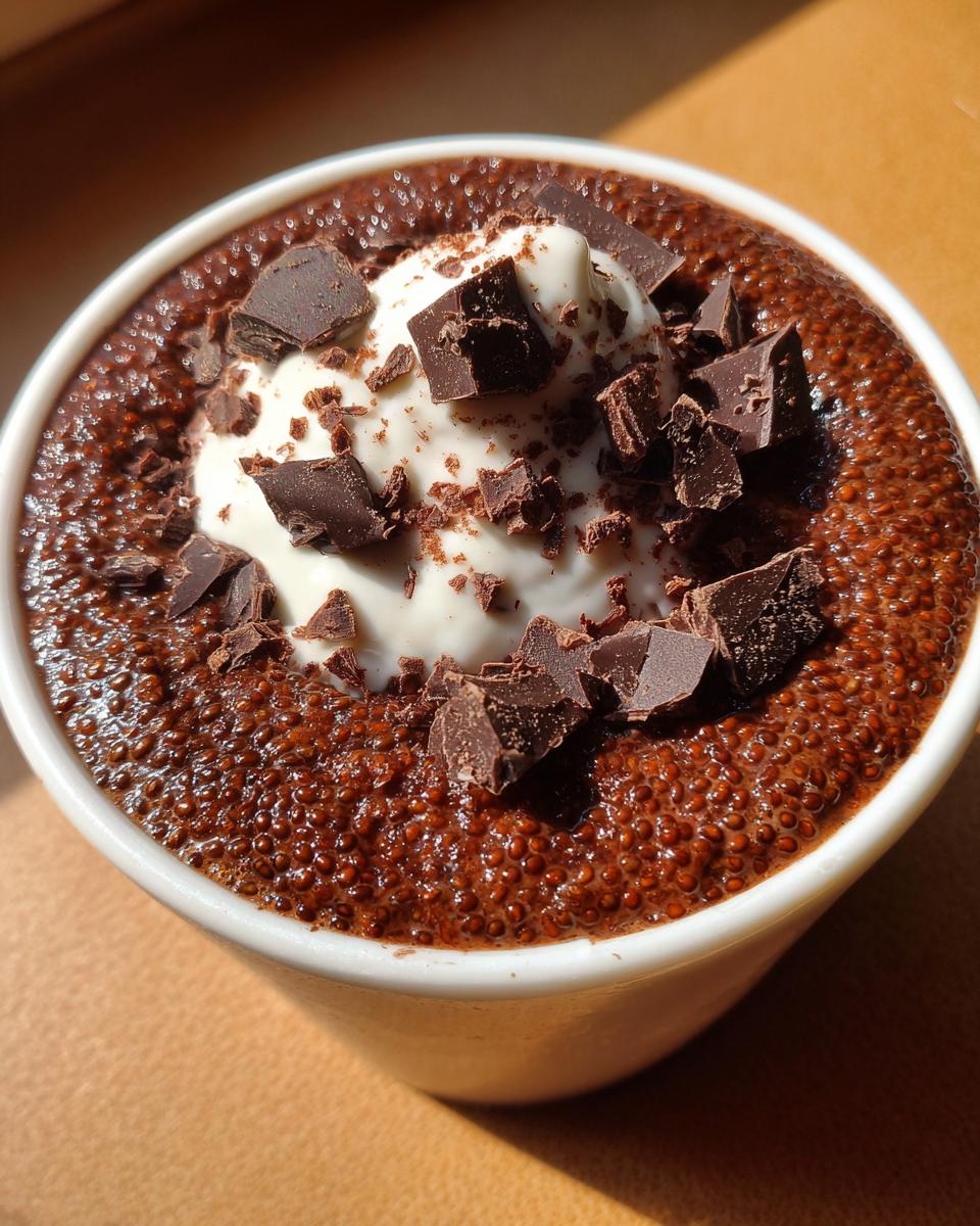 chocolate chia pudding - detail 1