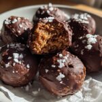 chocolate covered cookie dough balls