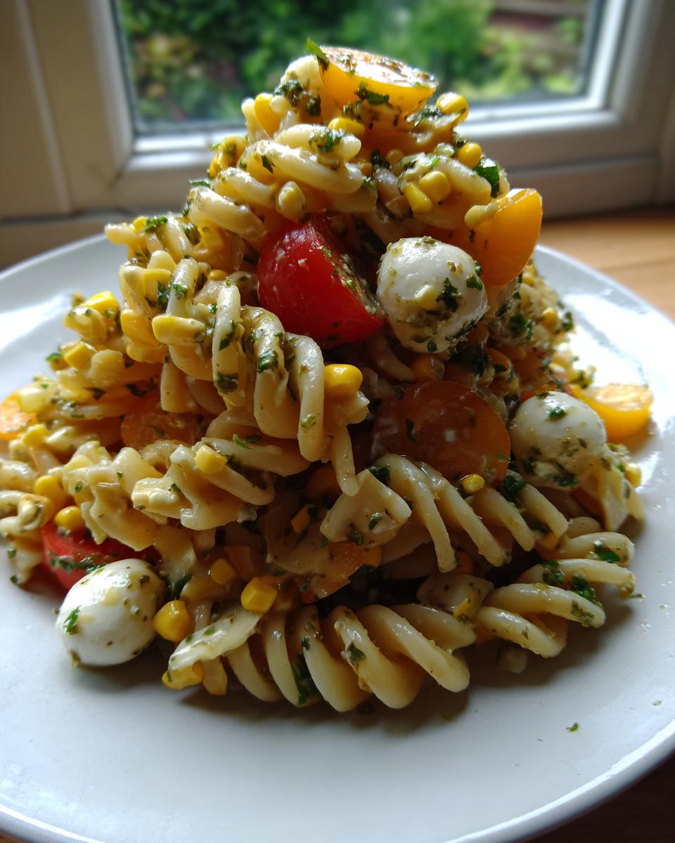 corn pasta salad - detail 2