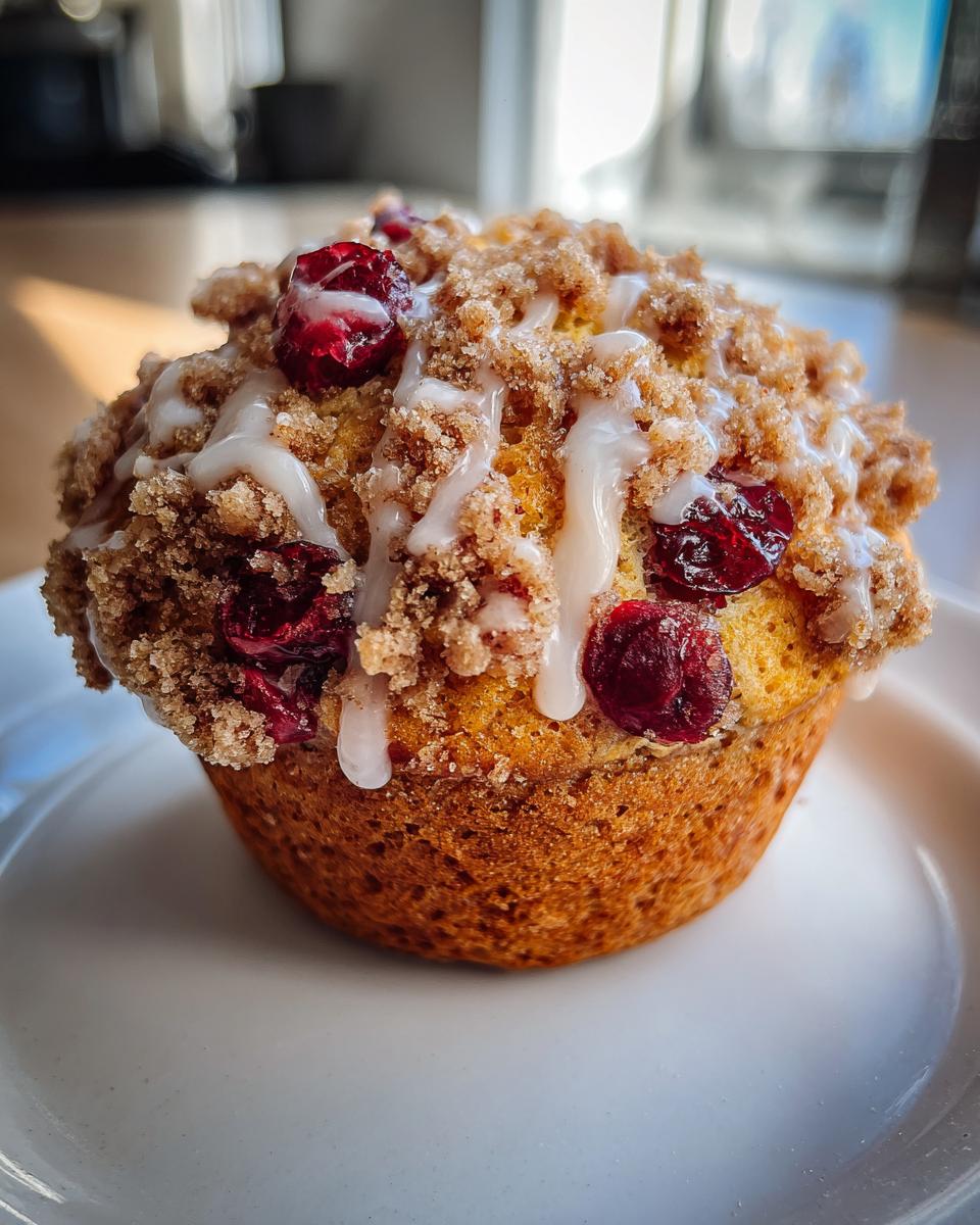cranberry orange muffins - detail 1