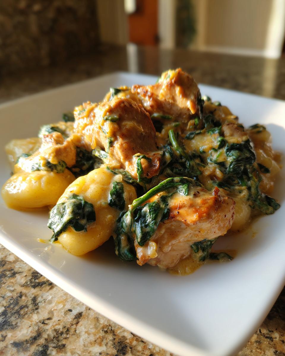 creamy chicken gnocchi - detail 1