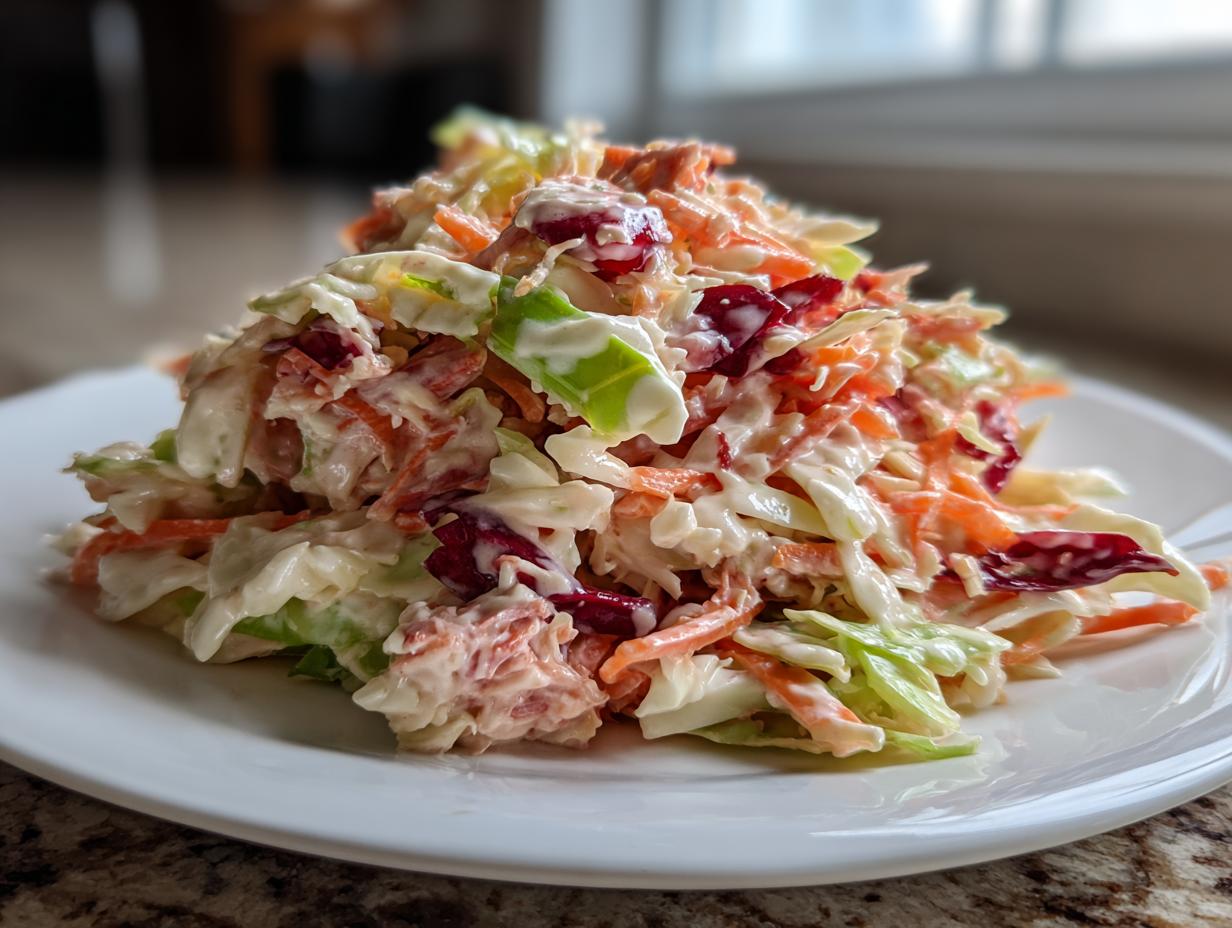 Amazing creamy coleslaw: 1 secret ingredient