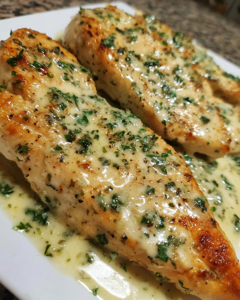creamy garlic chicken - detail 1