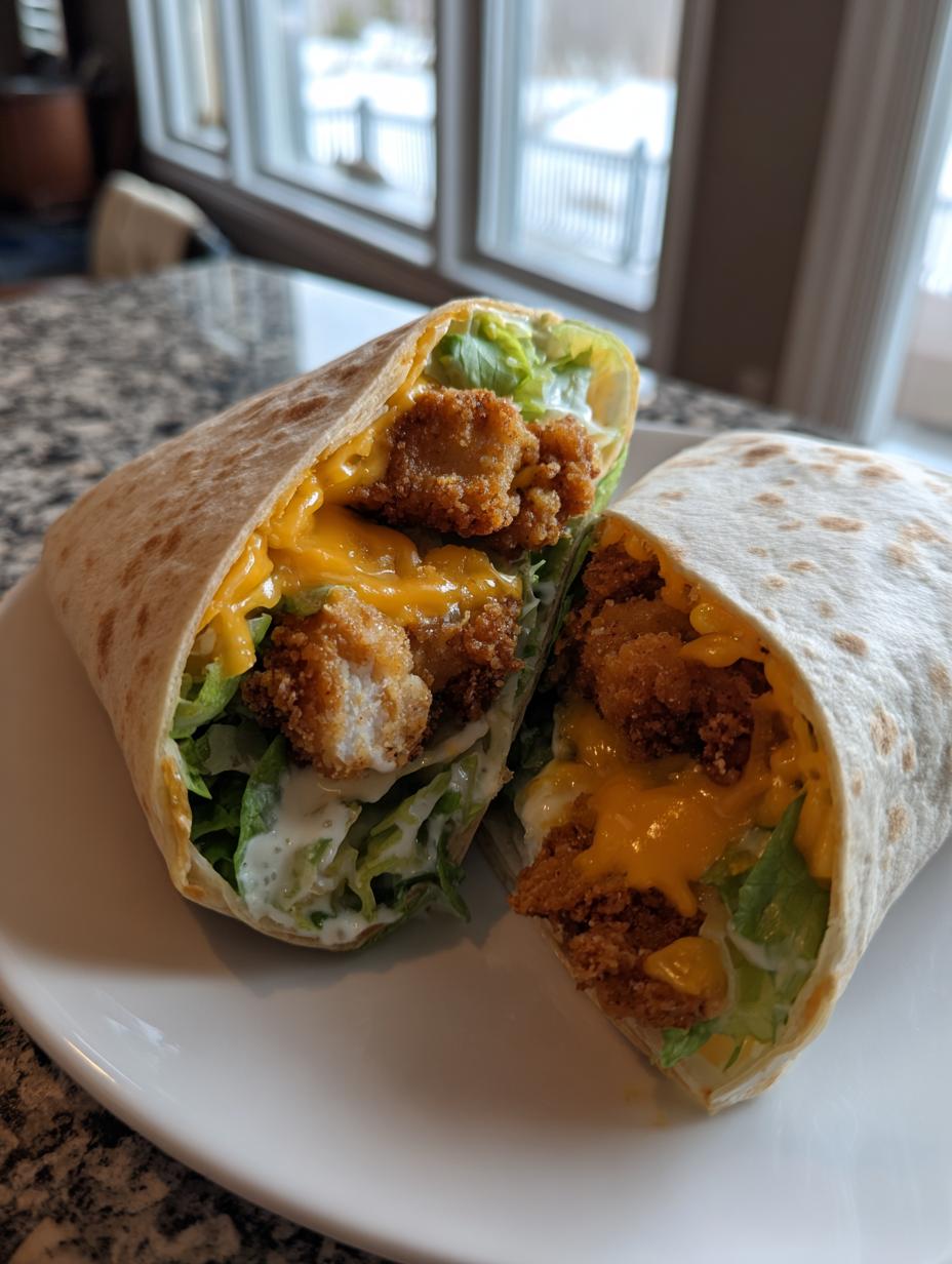 crispy chicken ranch wrap - detail 2