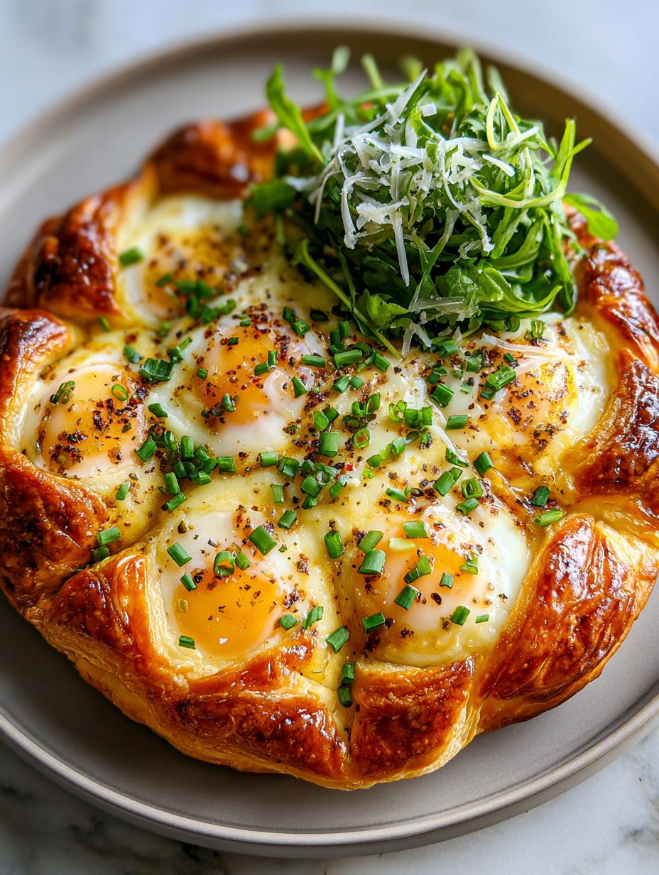 egg breakfast tart - detail 2