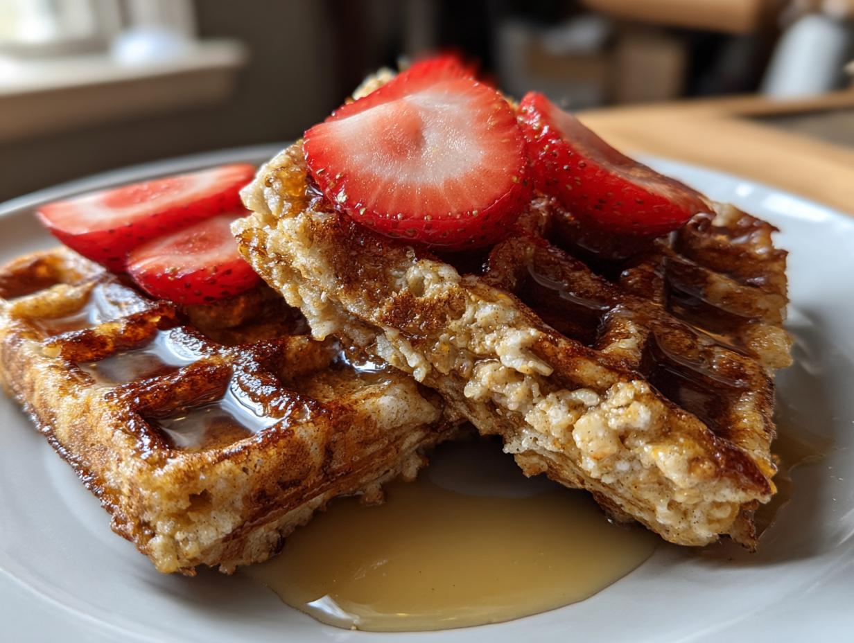 Amazing 2 flourless banana oat waffles