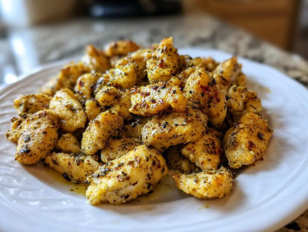 garlic butter chicken bites