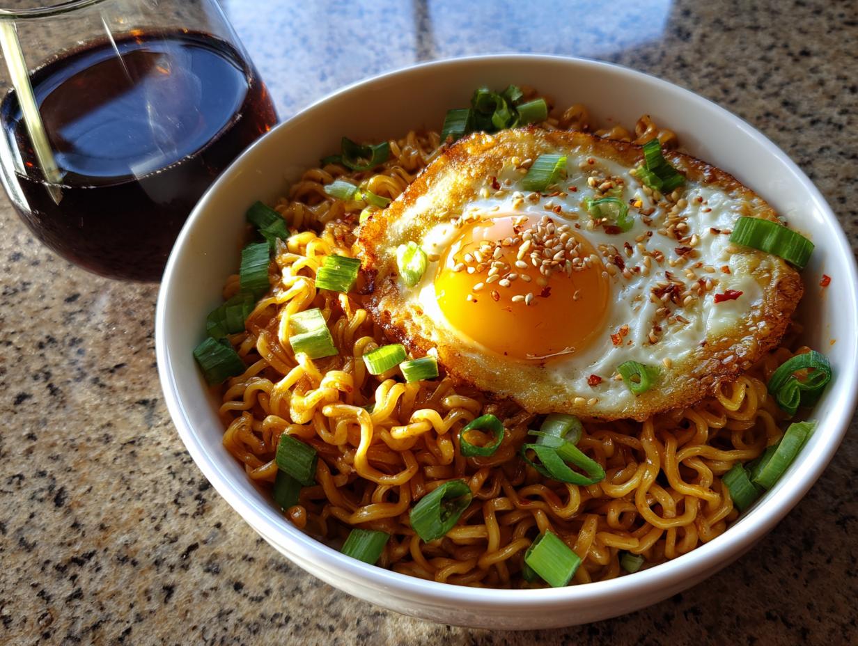 5 Min Garlic Butter Ramen Noodles Magic
