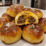 garlic parmesan cheeseburger bombs