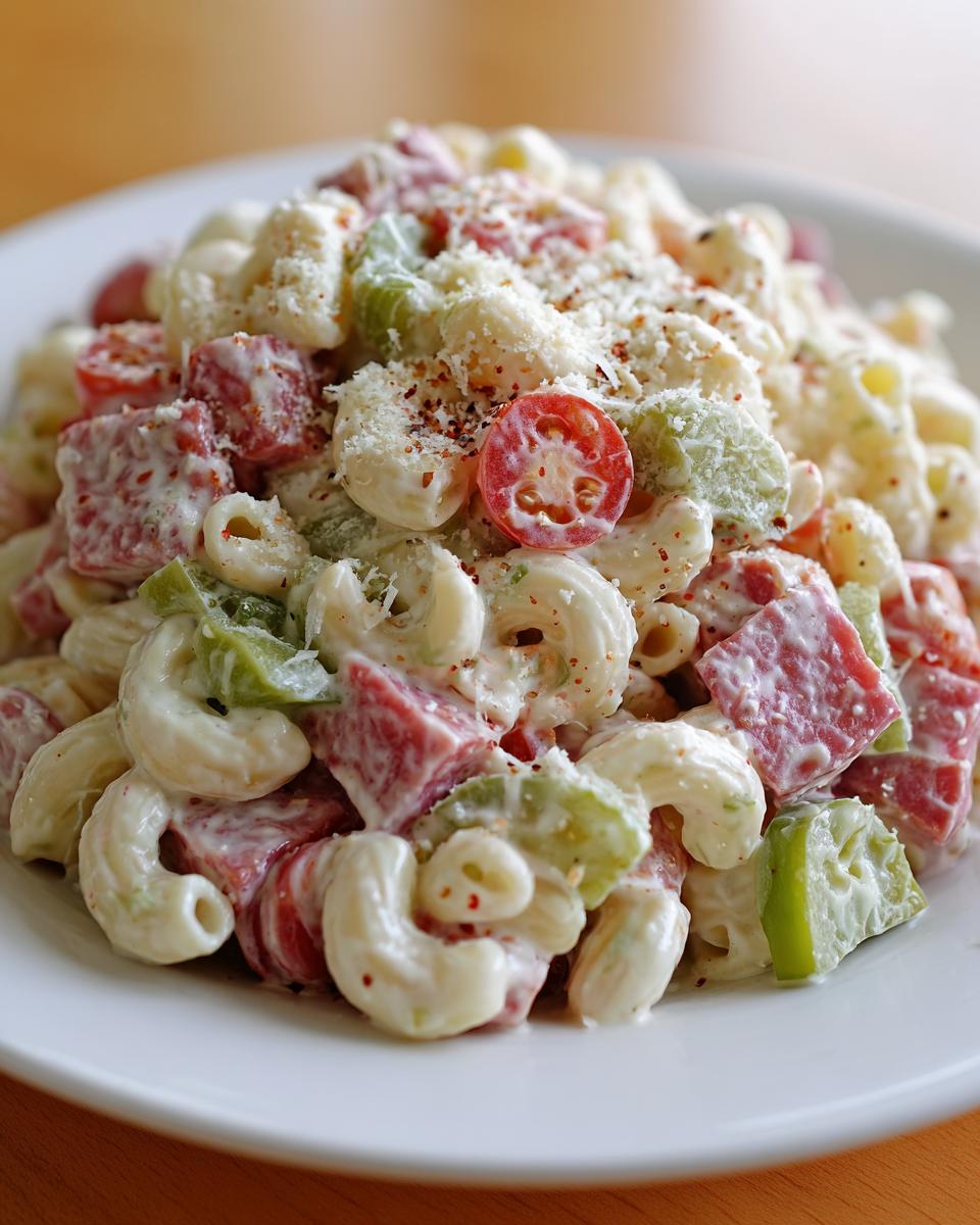 grinder pasta salad - detail 1