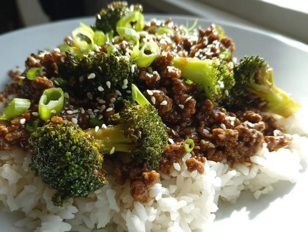 honey garlic ground beef