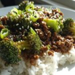 honey garlic ground beef