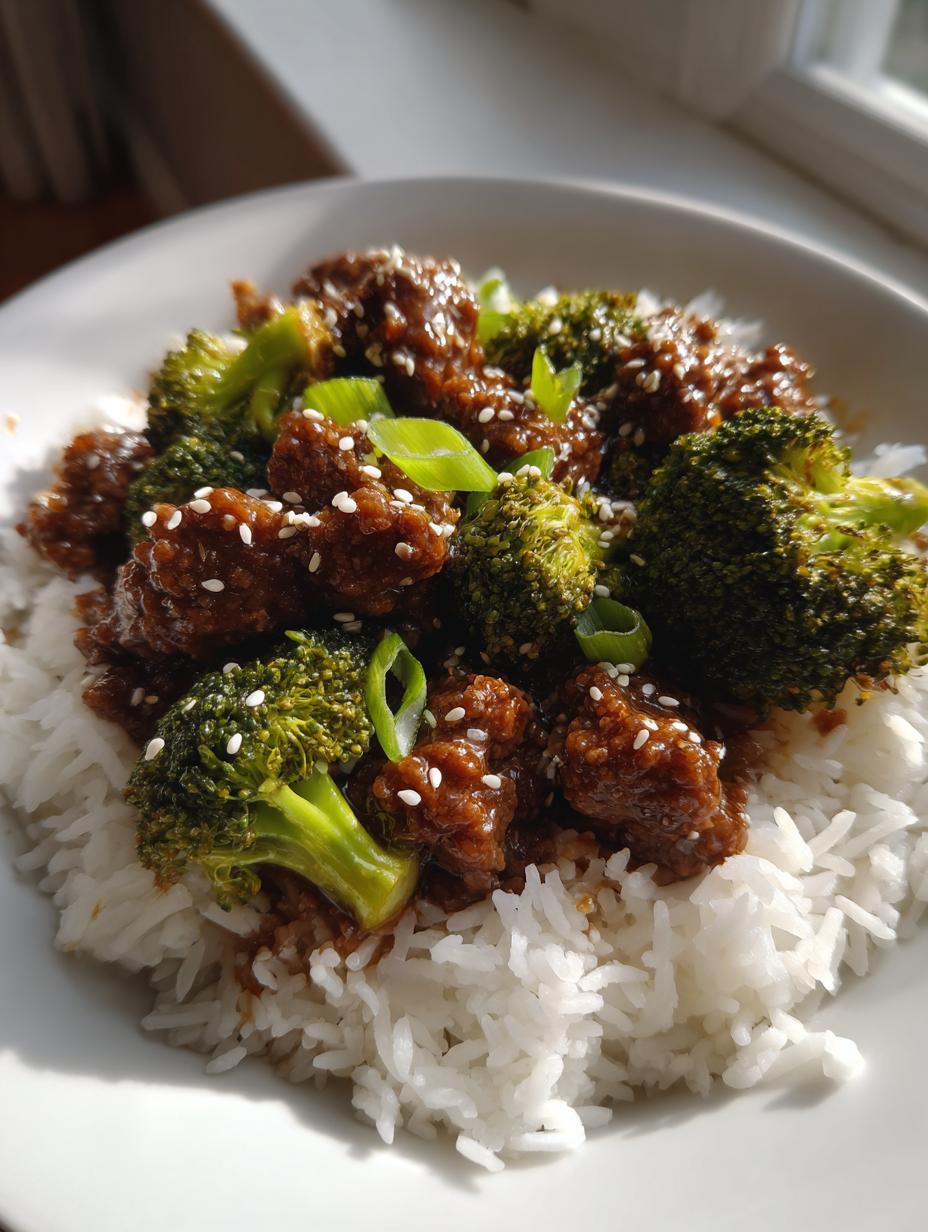 honey garlic ground beef - detail 2