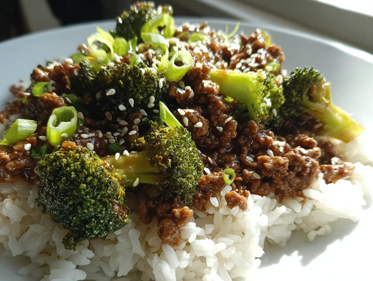 Amazing 30-min honey garlic ground beef