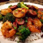 honey garlic shrimp and broccoli