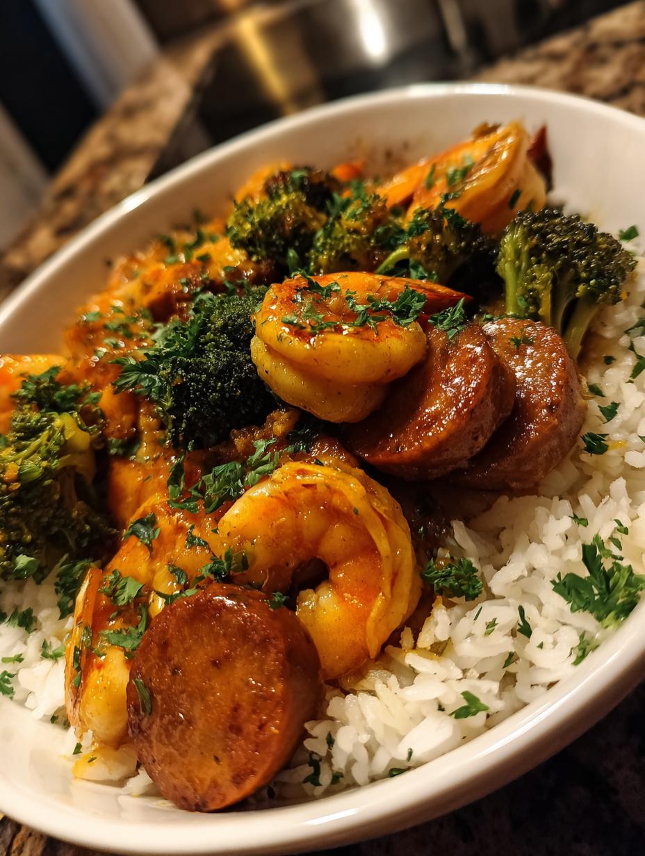 honey garlic shrimp and broccoli - detail 3