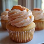 honey peach cupcakes