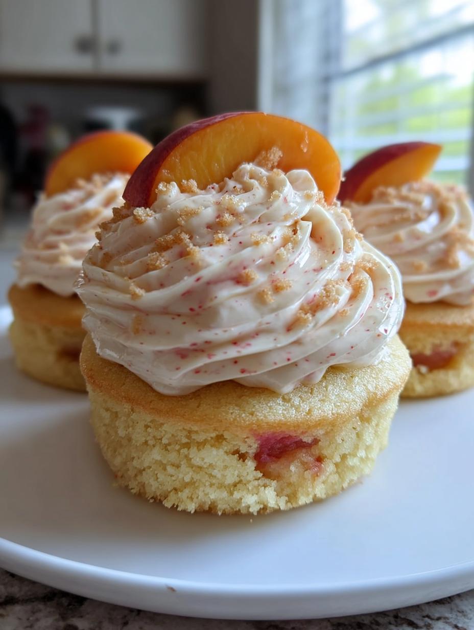 honey peach cupcakes - detail 2