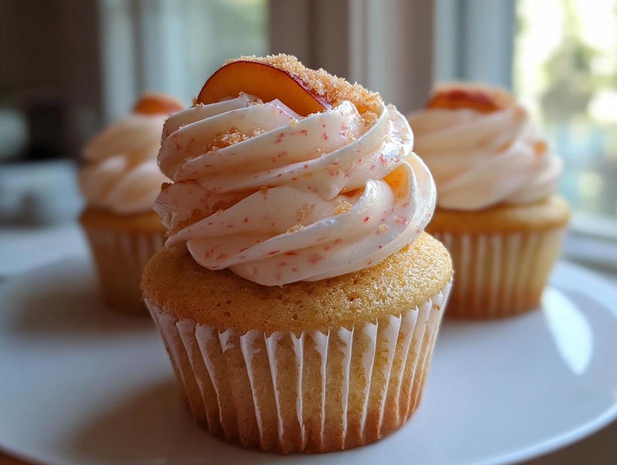 Divine honey peach cupcakes: 1 crucial tip