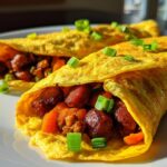 hot dog fried rice omelette