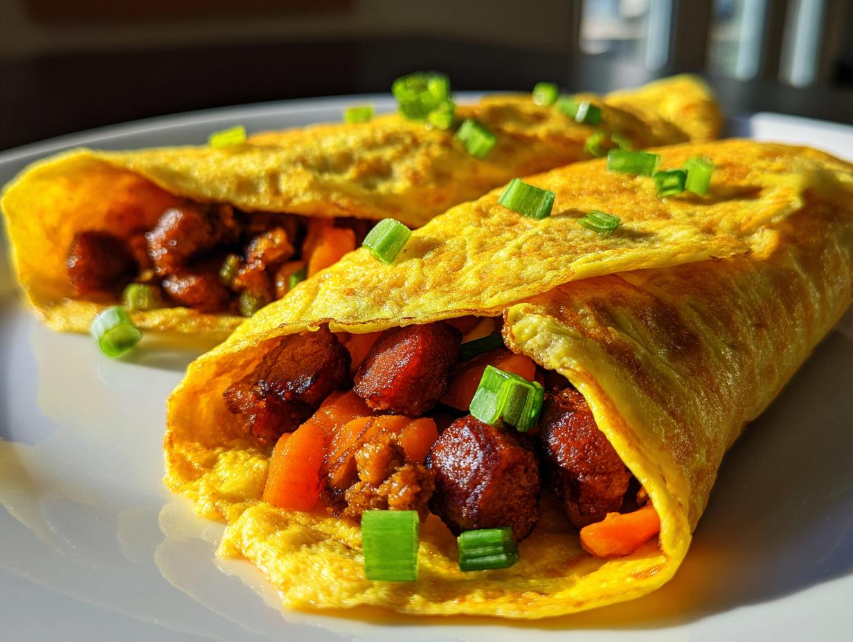 Amazing 10-Minute Hot Dog Fried Rice Omelette