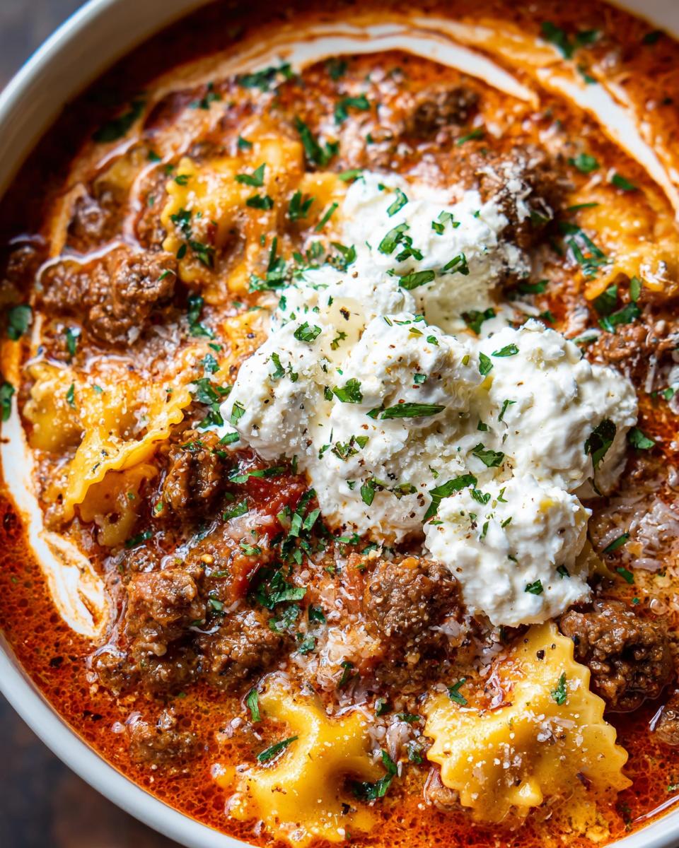 Amazing 1-Pot lasagna soup in 30 minutes 4 lasagna soup - detail 1