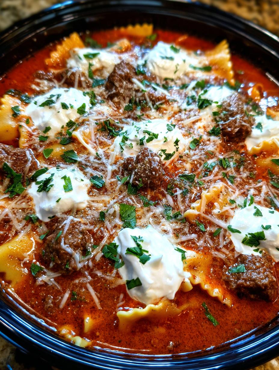 Amazing 1-Pot lasagna soup in 30 minutes 5 lasagna soup - detail 2