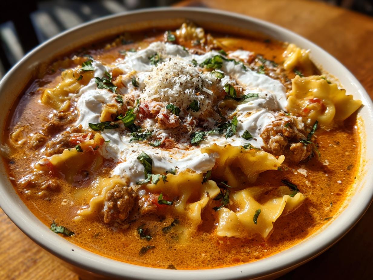 Amazing 1-Pot lasagna soup in 30 minutes