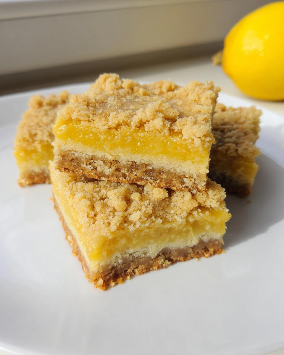 Amazing 3 Step lemon crumb bars Perfection 4 lemon crumb bars - detail 1