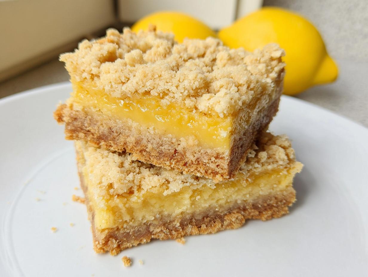 Amazing 3 Step lemon crumb bars Perfection