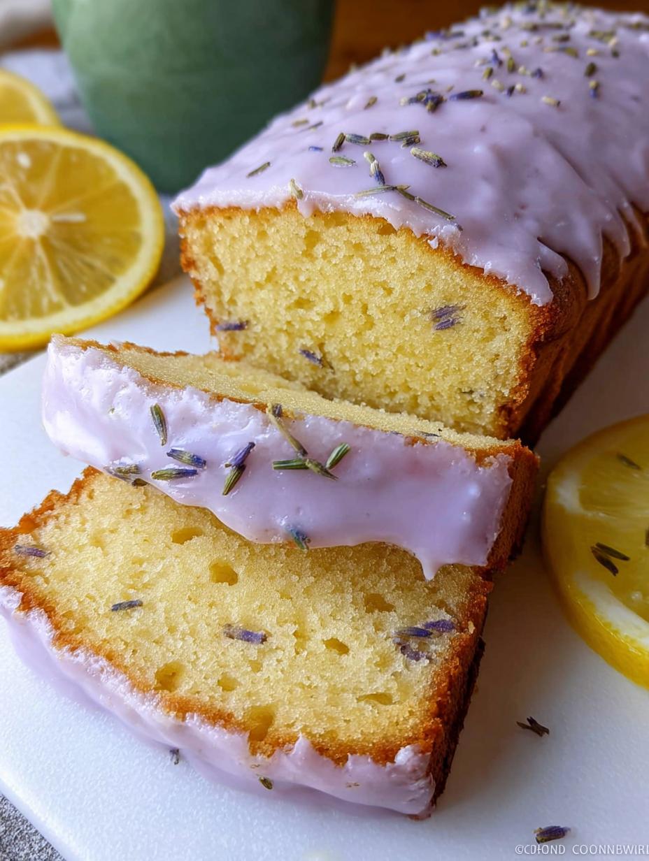 lemon lavender cake - detail 2