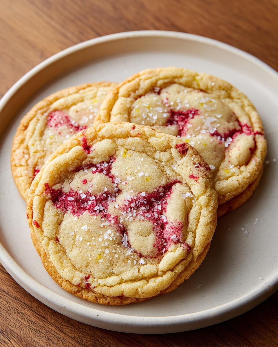 lemon raspberry cookies - detail 1