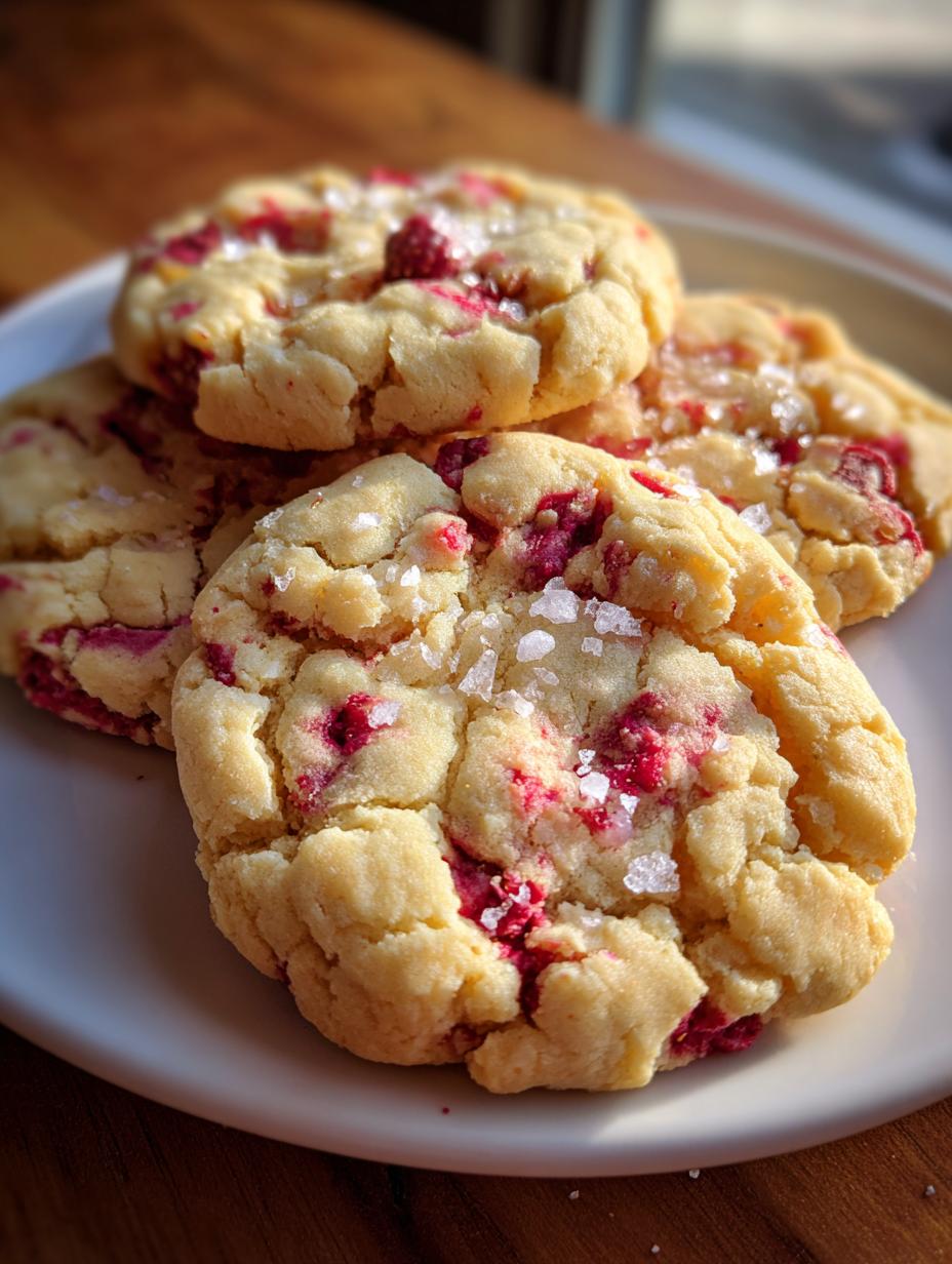 lemon raspberry cookies - detail 2