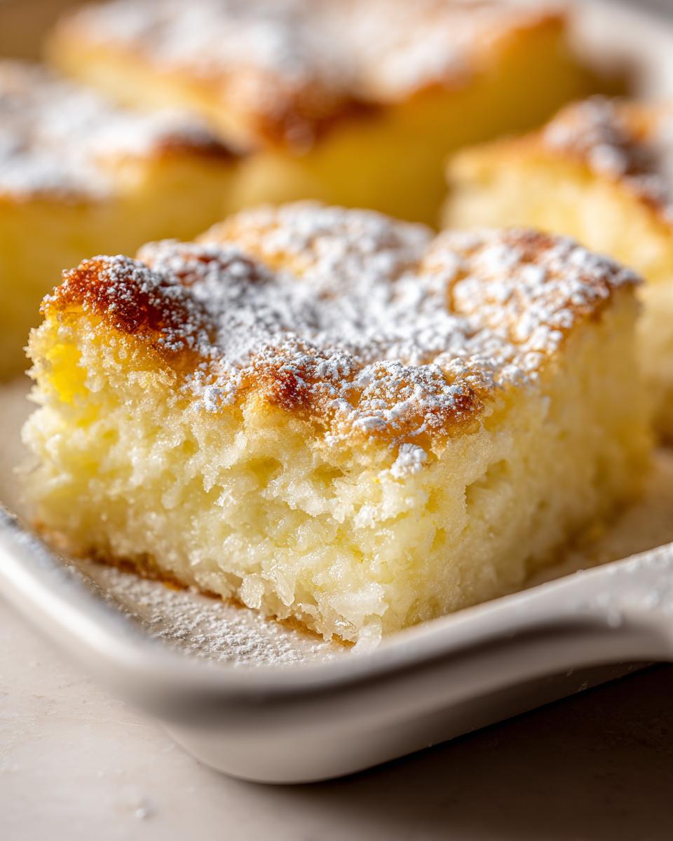 magic lemon cobbler - detail 1