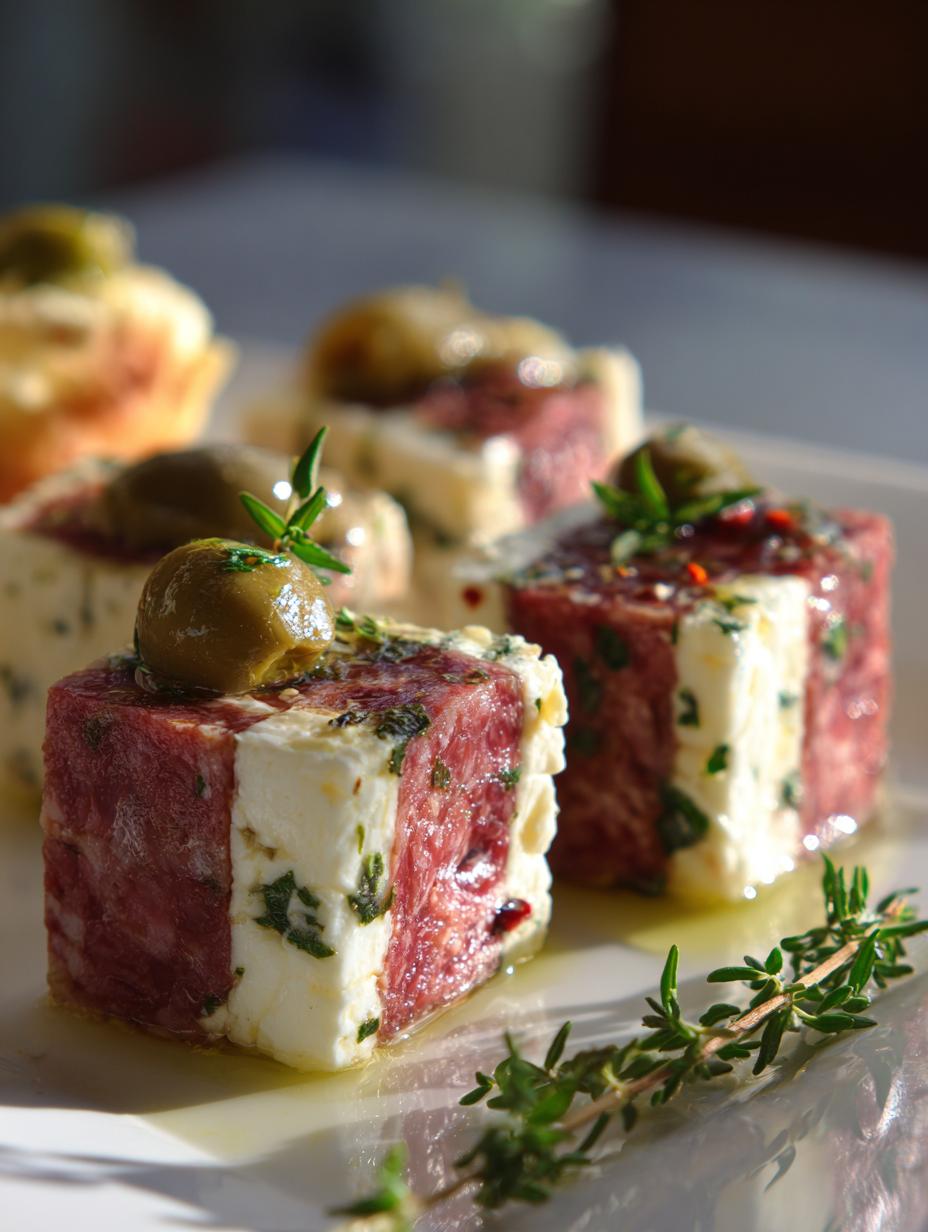 Stunning marinated cheese appetizer in 4 easy steps 5 marinated cheese appetizer - detail 2