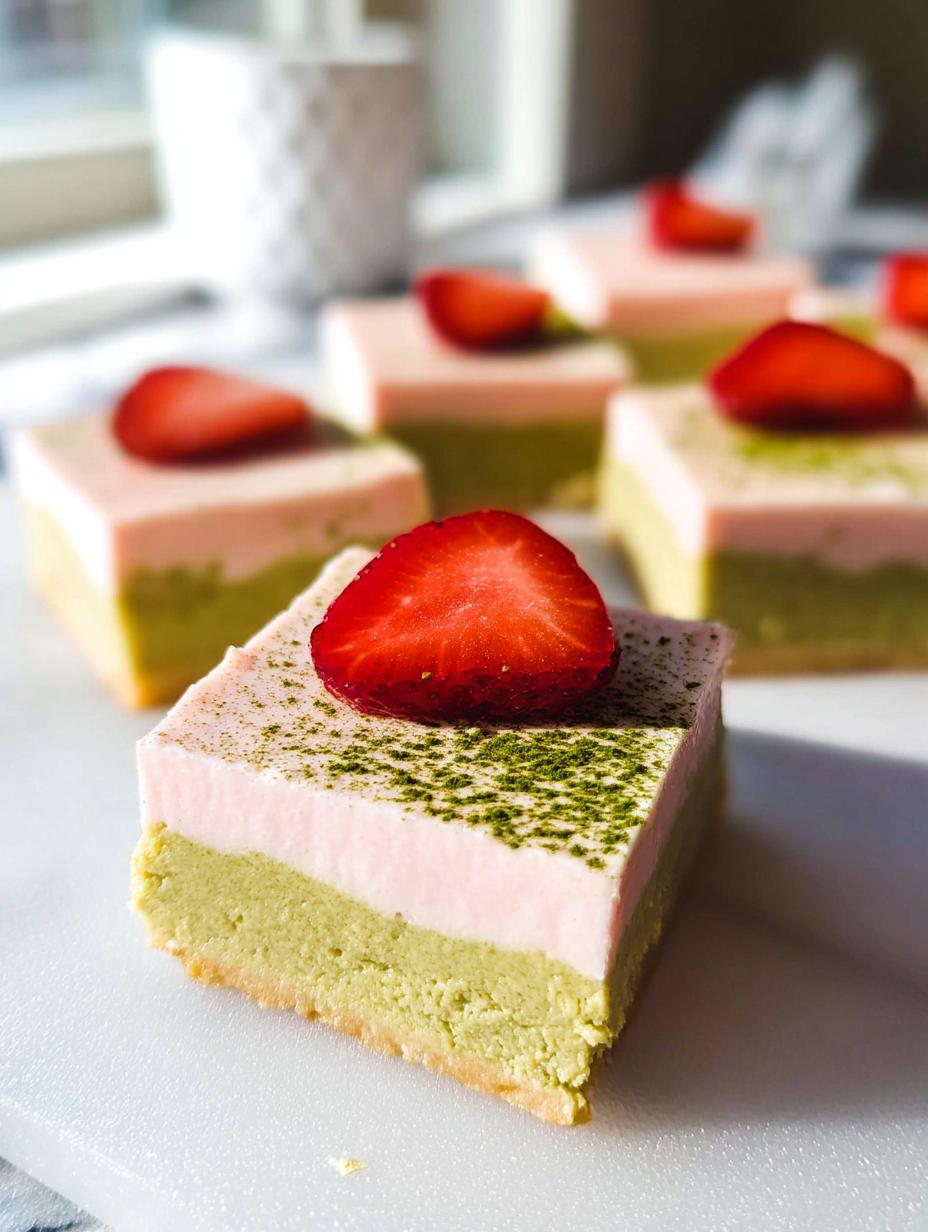 Amazing 16 matcha strawberry bars you'll adore 4 matcha strawberry bars - detail 1