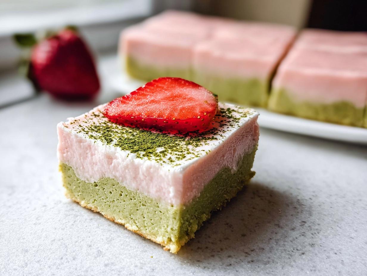 Amazing 16 matcha strawberry bars you’ll adore