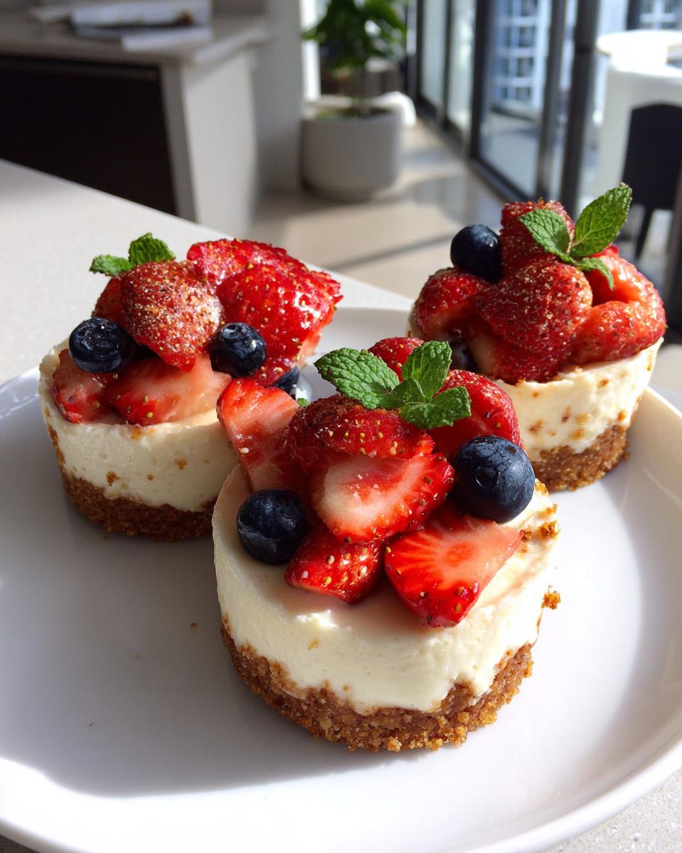 mini protein cheesecakes - detail 1