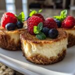 mini protein cheesecakes