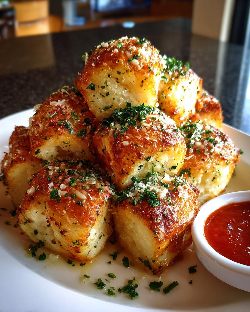 parmesan bread bites - detail 1