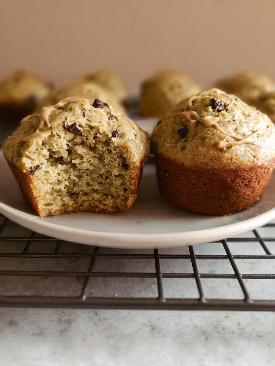 peanut butter banana muffins - detail 2