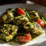 pesto chicken and veggies