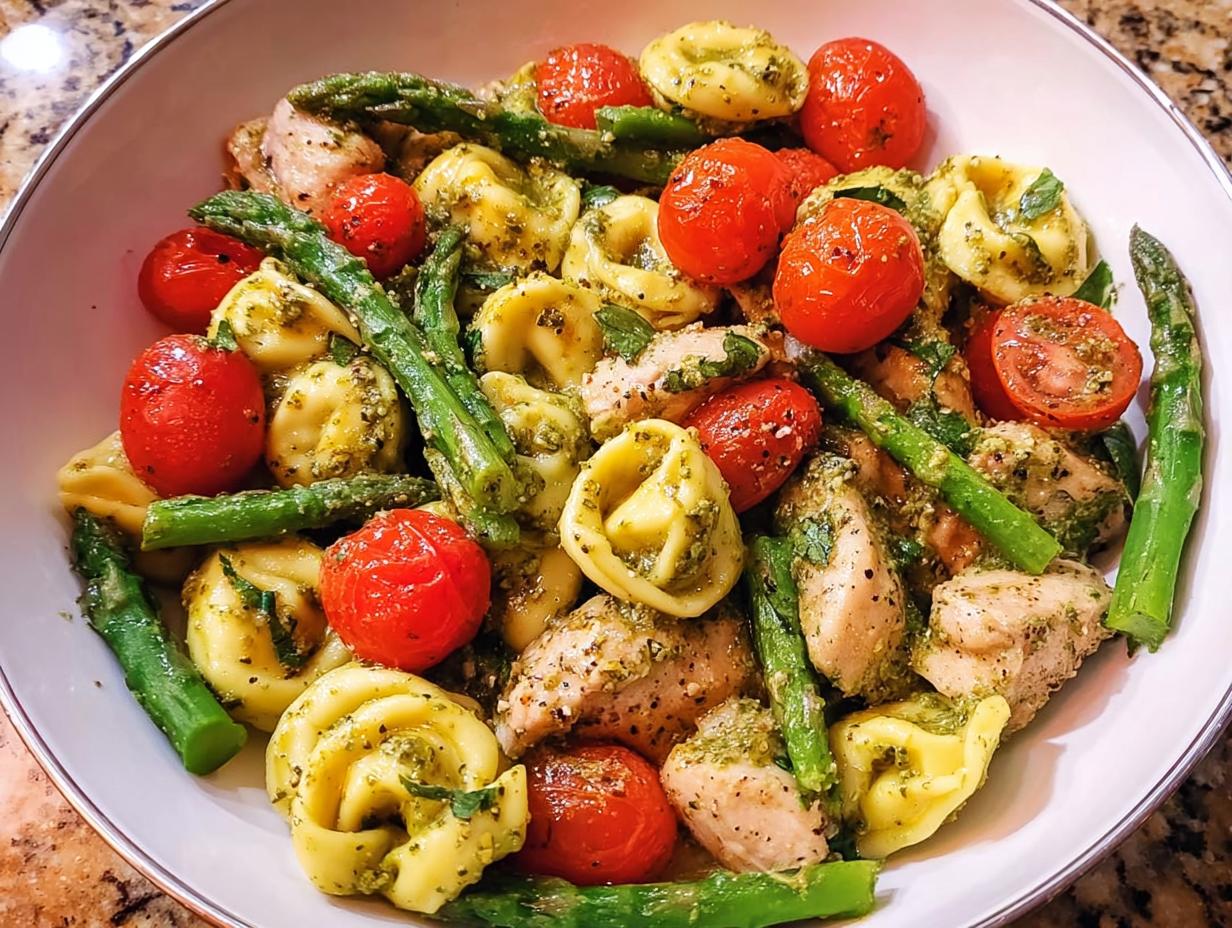Amazing 35-min pesto chicken tortellini triumph