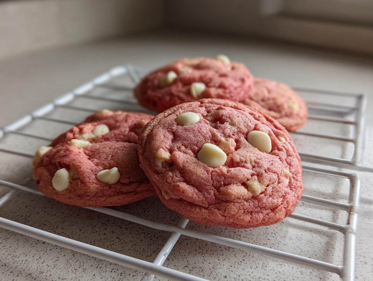 Flawless 15-Min pink white chocolate chip cookies