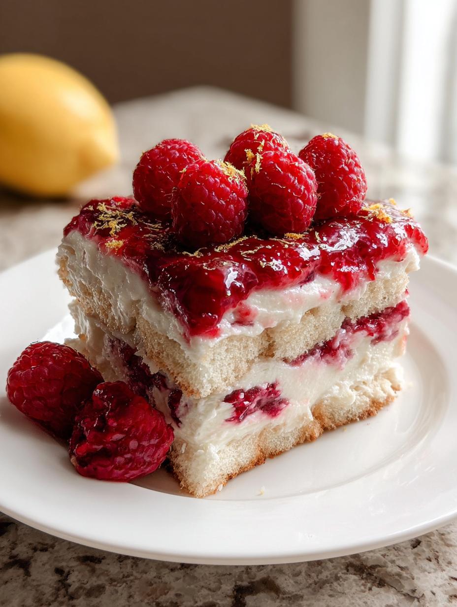 raspberry tiramisu - detail 2