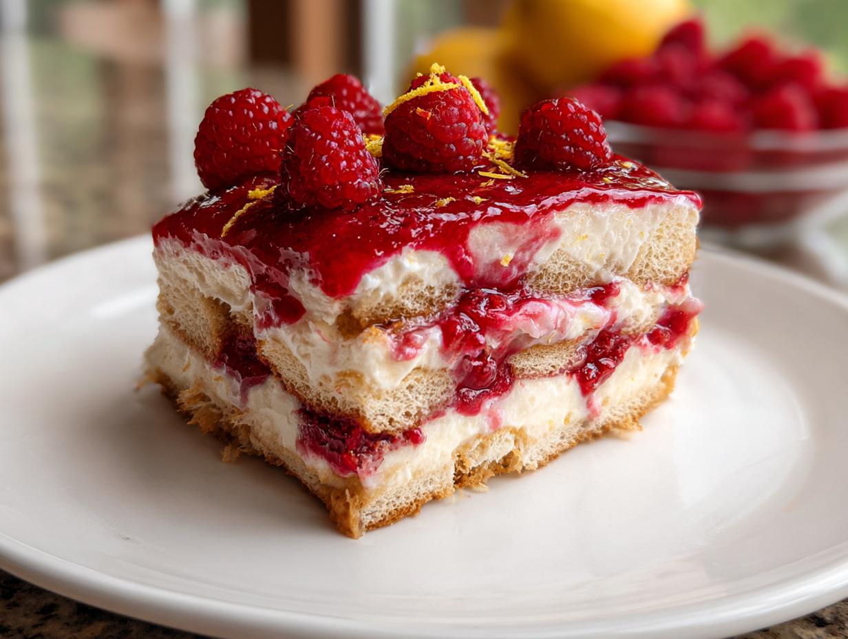 raspberry tiramisu