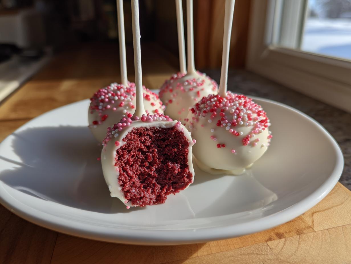 Awesome red velvet cake pops in 4 simple steps