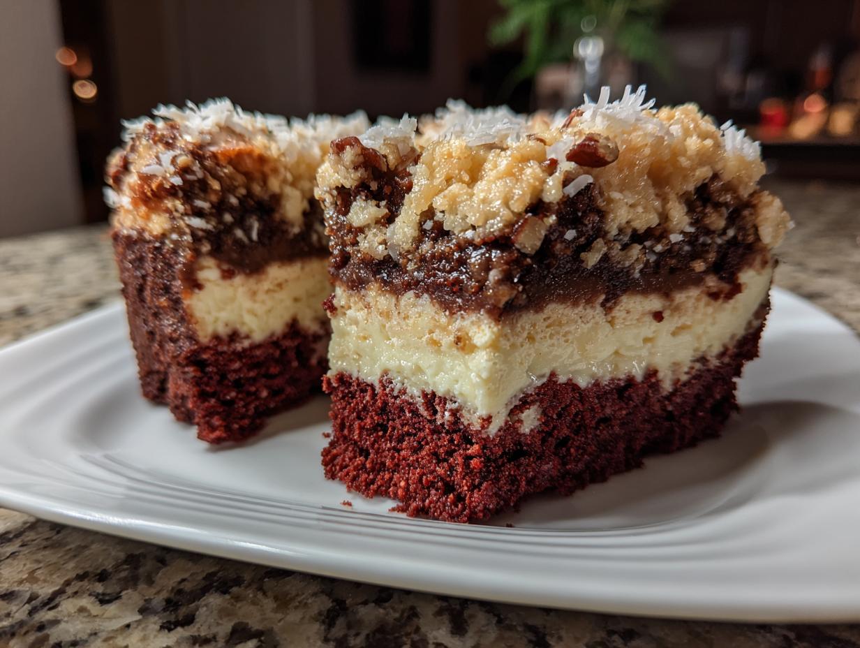 Shocking red velvet earthquake cake in 45 mins