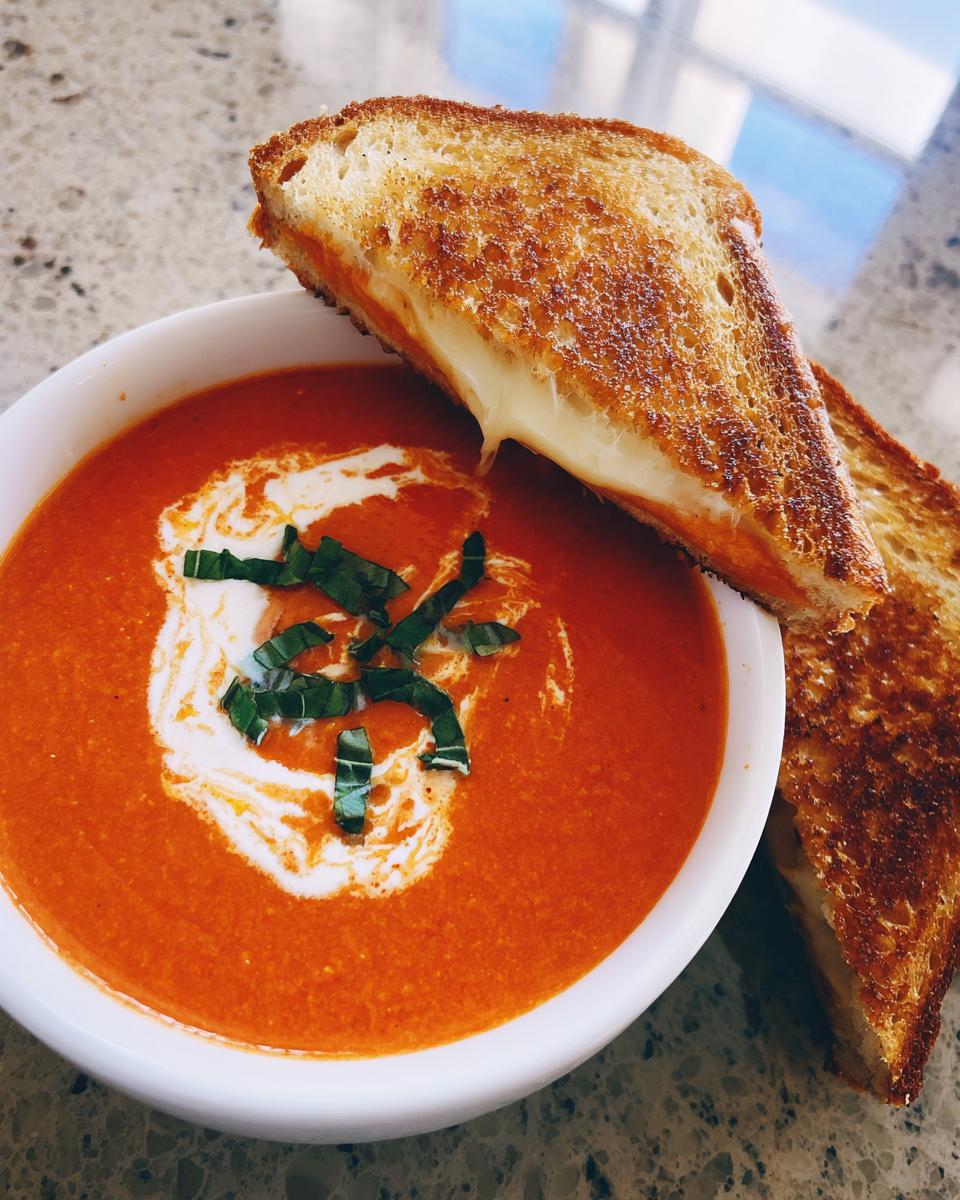 roasted tomato soup - detail 1