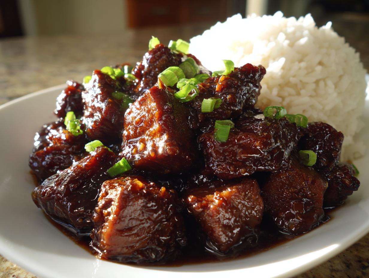 Amazing 6-Hour rock pot bourbon chicken